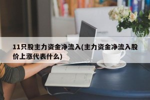 11只股主力资金净流入(主力资金净流入股价上涨代表什么)