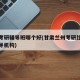 兰州考研辅导班哪个好(甘肃兰州考研比较好的辅导机构)